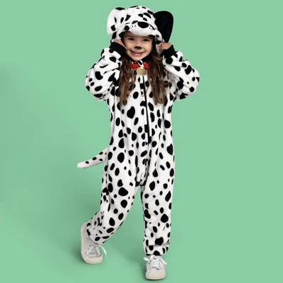 Joyfy Kids Halloween Dalmatian Jumpsuit Pajama , Puppy Jumpsuit For Child Halloween Cosplay Costume Sleepwear-3T - Image 3