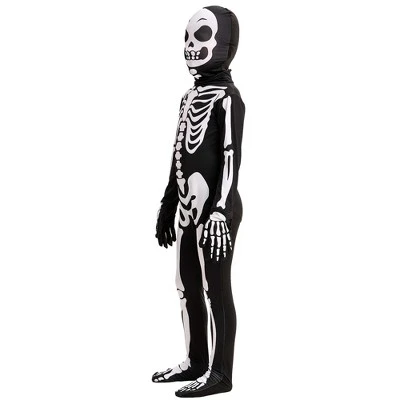 Joyfy Boys' Halloween Skeleton Costume – Glow-in-the-Dark Bone Jumpsuit (One-Piece Halloween Outfit) - Image 4