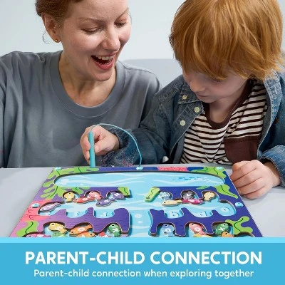 Joyfy Montessori Wooden Magnetic Maze Board For Letter, Color, Number Matching, Educational Easter Xmas Birthday Party Gift For Boys Girls Ages 3-8 - Image 5