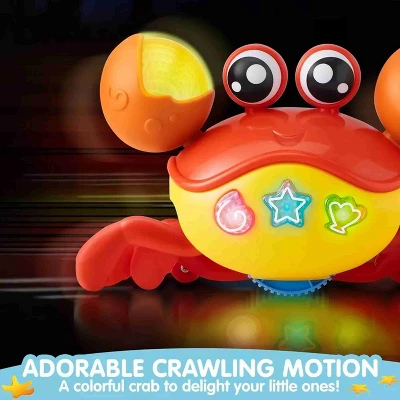 Joyfy Crawling Crab Baby Toy Fantastic Infant Sensory Tummy Time Toys Babies Boy Girl Learning Crawl 3-6 6-12 Walking Toddler Gifts 36 Months Old - Image 4