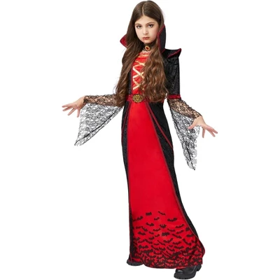 Joyfy Girls‘ Halloween Royal Vampire Queen Costume – Gothic Victorian Halloween Dress Set Rule The Night In Dark Elegance! - Image 5