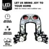 Joyfy 8 FT Tall Halloween Inflatable Outdoor Decoration, Giant Skeleton With Hands Grabbing Archway Inflatable For Halloween Yard Garden Lawn Decor