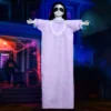 Joyfy Halloween Decorations Outdoor Hanging Ghost Doll Decor, 43’’ Purple Dress Scary Doll Skeleton For Halloween Indoor Outdoor Hanging Decorations