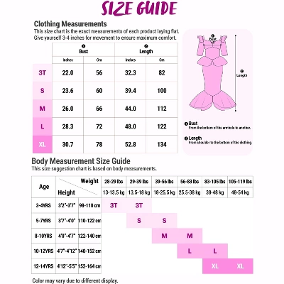 Joyfy Girls' Little Mermaid Halloween Costume Dress With Red Wig And Headband Little Mermaid Costume - Image 7