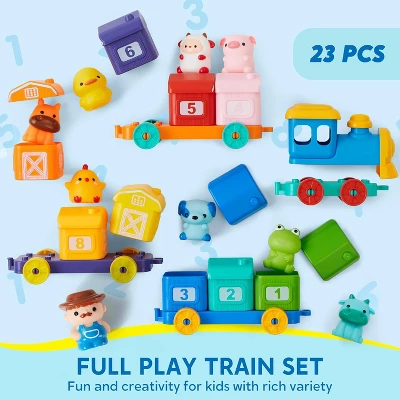 Joyfy Montessori Learning Toys For Toddlers 1 2 3 Years Old, Counting, Matching & Sorting Toy Train Finger Puppets, Birthday Gift For Baby Boys Girls - Image 6