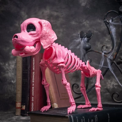 Joyfy 12.6" Halloween Decorations Dog Puppy Skeleton Full Body Posable For Spooky Scene Decor Halloween Party Favors Haunted House Graveyard Props - Image 6