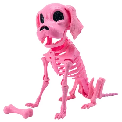 Joyfy 12.6" Halloween Decorations Dog Puppy Skeleton Full Body Posable For Spooky Scene Decor Halloween Party Favors Haunted House Graveyard Props - Image 9