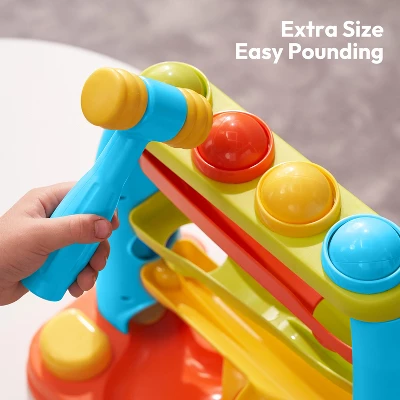 Joyfy Pound A Ball Toys For Toddler, Stacking, Learning, Active, Early Developmental Hammer Montessori Toys, Birthday Gift For Boy Girl Ages 1 2 3 - Image 5