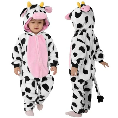 Joyfy Toddler Infant Halloween Costume Cow Pajamas Cowboy Costume For Halloween Dress Up Party - Image 10