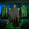 Joyfy 3 Pack Halloween Decoration Hanging Grim Reapers, Halloween Skeleton Flying Ghost Décor Prop For Indoor Outdoor Use