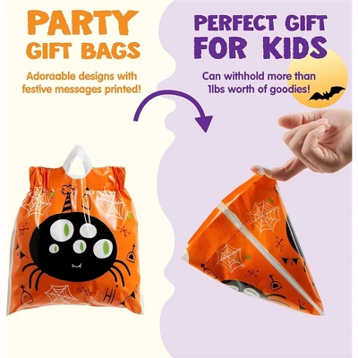 Joyfy 108 PCS Mini Halloween Drawstring Candy Bag, Party Favors Supplies, Goodie Trick Or Treat Bag With 9 Character Designs For Kids Classroom Gifts - Image 3