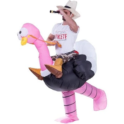 Joyfy Adult Inflatable Halloween Costume Funny Ostrich Air Inflatable Costume For Halloween Dress Up Party - Image 3