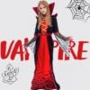 Joyfy Girls‘ Halloween Royal Vampire Queen Costume – Gothic Victorian Halloween Dress Set Rule The Night In Dark Elegance!