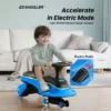 45W 2-in-1 Electric Wiggle & Swing Car For Kids – 2 Speeds, LED Flashing Wheels, Anti-Rollover, Pedal & Rechargeable Battery, Ages 3+ (170 Lbs Max)