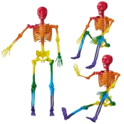 JOYIN Halloween Decor 5.6 FT Posable Skeleton For Indoor Outdoor Halloween Decoration Giant Life Size Skeletons Spooky Scary Party Haunted House Prop
