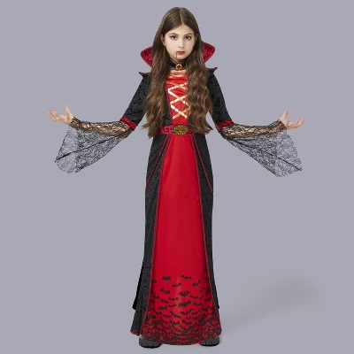 Joyfy Girls‘ Halloween Royal Vampire Queen Costume – Gothic Victorian Halloween Dress Set Rule The Night In Dark Elegance! - Image 10