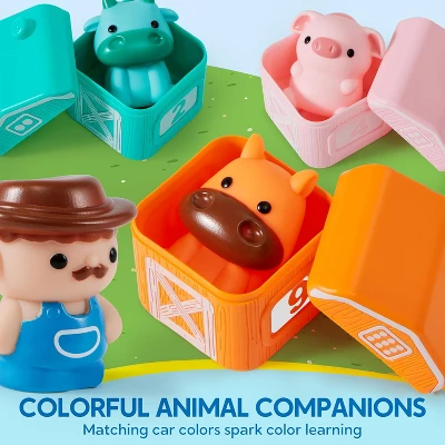 Joyfy Montessori Learning Toys For Toddlers 1 2 3 Years Old, Counting, Matching & Sorting Toy Train Finger Puppets, Birthday Gift For Baby Boys Girls - Image 3