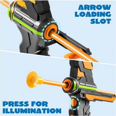 Joyfy Kids Archery Bow And Arrow Toy Set With LED, Archery Toy Set For Boys' Outdoor Play, Great Birthday Gift For Boys And Girls Ages 6-12 - Image 2