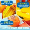 Joyfy Crawling Crab Baby Toy -Tummy Time Toy For Boys Girls, Interactive Big Crab Toy With Lights Buttons, Dancing Crab Obstacles, Gift For Toddlers