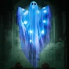Joyfy Halloween Hanging Ghost Outdoor Decoration, 47” LED Light Hanging Ghost Halloween Hanging Decoration For Indoor Outdoor Party Decor