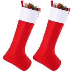 Joyfy 2 Packs 38" Christmas Stockings, Extra-Large Stockings Party Decoration For Christmas Tree Decor Holiday Decoration Present Holders Treat Bags