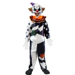 Joyfy Halloween Scary Clown Costume Outfit Set For Kids, Halloween Clown Costume For Boys Girls Role Play Dress Up Party