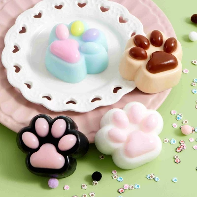 Joyfy 4 Pcs Taba Paw Squeeze Toys Colorful Kawaii Mochi Fufu Sensory Toys, Cat Paw Taba Squeeze Squishies Toy For Party Favors, Gifts For Adults Kids - Image 7