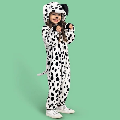 Joyfy Kids Halloween Dalmatian Jumpsuit Pajama , Puppy Jumpsuit For Child Halloween Cosplay Costume Sleepwear-3T - Image 2
