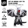 Joyfy 8 FT Halloween Inflatables Outdoor Decoration, Inflatable Skeleton Dragon With Red LED Eyes For For Halloween Outdoor Yard Lawn Party Decoration