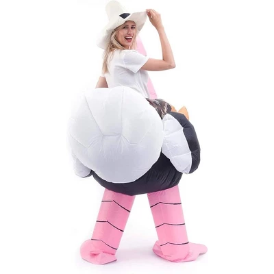 Joyfy Adult Inflatable Halloween Costume Funny Ostrich Air Inflatable Costume For Halloween Dress Up Party - Image 2