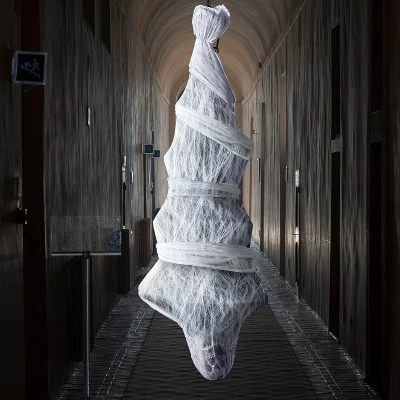 Joyfy 72" Hanging Cocoon Corpses Props, Halloween Hanging Decorations, Dead Body Prop For Graveyard Halloween Haunted House - Image 5