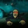 Joyfy Halloween Decoration Groundbreaker Zombie With Sound And Flashing Eyes For Halloween Outdoor Indoor Yard Garden Prop Decor