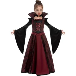 Joyfy Halloween Costume Royal Vampire Set For Girls Halloween Dress Up Party, Carnival Cosplay