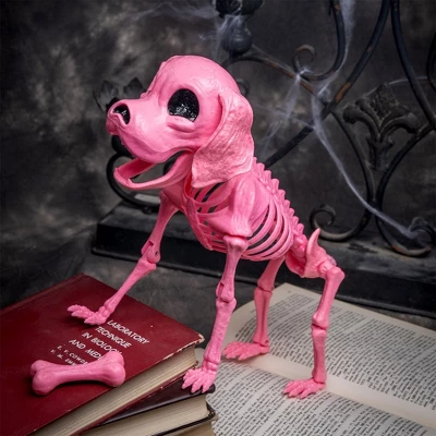 Joyfy 12.6" Halloween Decorations Dog Puppy Skeleton Full Body Posable For Spooky Scene Decor Halloween Party Favors Haunted House Graveyard Props - Image 7