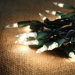 Joyfy 2×50 Count LED Christmas String Lights, 31.4FT Battery Operated Christmas Light With 8 Modes, Green Wire Tree Lights For Christmas Decoration
