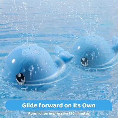 Joyfy Baby Bath Toy Whale Sprinkler, Light Up Bathtub Water Toys – Water Spraying, Vibrant Colorful Lights, Gift For Babies & Toddlers 6 Months+ - Image 4