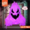 Joyfy 4.5 FT Tall Halloween Inflatable Outdoor Decoration, Inflatable Scary Ghost With Rotating LED For Halloween Window Yard Lawn Outdoor Decoration