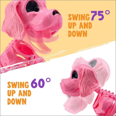 Joyfy 12.6" Halloween Decorations Dog Puppy Skeleton Full Body Posable For Spooky Scene Decor Halloween Party Favors Haunted House Graveyard Props - Image 3