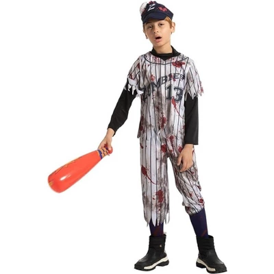 Joyfy Kids' Halloween Costume Zombie Costume For Boys Kids Halloween Dress Up Cosplay Party - Image 3