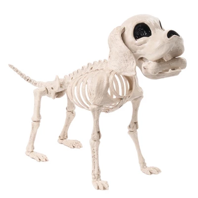 Joyfy 12.6" Halloween Decorations Dog Puppy Skeleton Full Body Posable For Spooky Scene Decor Halloween Party Favors Haunted House Graveyard Props - Image 10