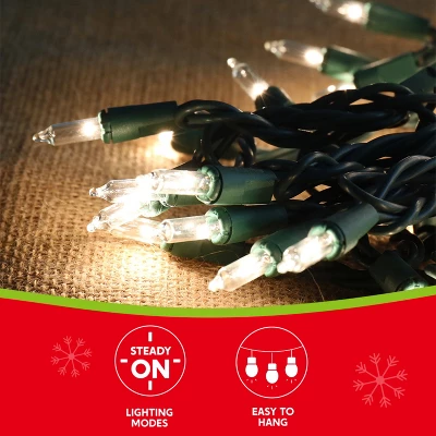 Joyfy 300(3x100) Counts 67.5FT Christmas String Lights Outdoor, Christmas Tree Lights With Green Wire For Holiday Event Wedding Party Decorations - Image 4
