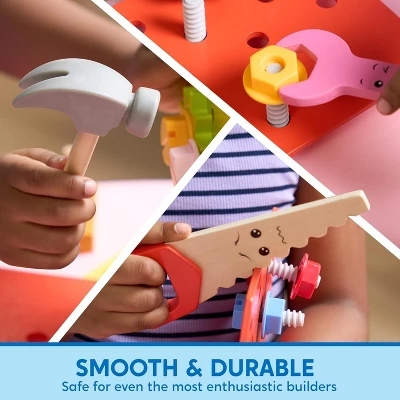 Joyfy Montessori Toys For Toddlers 3 4 5 6 Year Old, 51Pcs Kids Tool Set,Wooden Educational Learning Construction Toys For Boys & Girls, Birthday Gift - Image 6