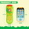 JOYIN Remote Control Phone With Music And Smartphone Toys For Baby 2 Packs Christmas Birthday Gifts For Baby, Infants, Kids, Boys