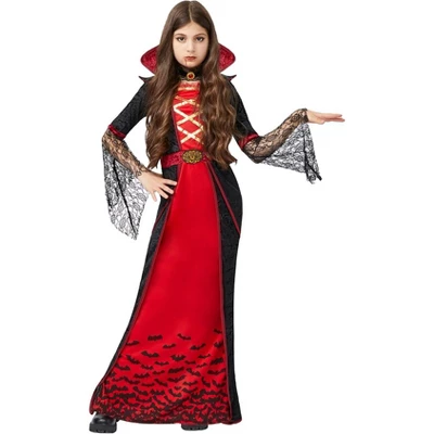 Joyfy Girls‘ Halloween Royal Vampire Queen Costume – Gothic Victorian Halloween Dress Set Rule The Night In Dark Elegance! - Image 3