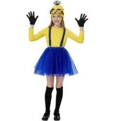 Joyfy Halloween Costume For Child Girl Cute Yellow Tutu Costume Set For Girls Halloween Dress Up Party