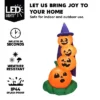 Joyfy 6 FT Halloween Inflatables Outdoor Decorations, Stacked Pumpkins With Witch Hat Inflatable With LEDs For Halloween Party Yard Garden Lawn Decor