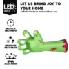 Joyfy 9 FT Long Halloween Inflatables Outdoor Decoration, Giant Zombie Arm Inflatable With Built-in LEDs For Halloween Yard Lawn Garden Decoration