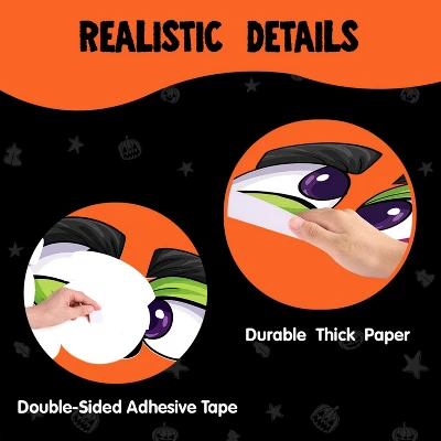 Joyfy Halloween Decorations Trunk Or Treat Car Decorations Kit, Frankenstein Car Stickers With Balloons For SUV House Garage Door Decor Props - Image 5