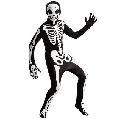 Joyfy Boys' Halloween Skeleton Costume – Glow-in-the-Dark Bone Jumpsuit (One-Piece Halloween Outfit) - Image 5