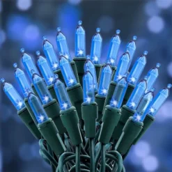 Joyfy 100-count LED Christmas String Lights Outdoor Indoor, Christmas Trees Lights With 26FT Green Wire, Christmas Decorative Lights For Holiday